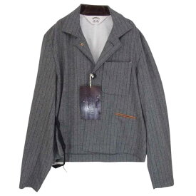 SUNSEA サンシー 19AW 19A31 PENCIL STRIPE JACKET ウール ペンシル ストライプ ジャケット グレー系 2 【新古品】【未使用】 メンズ【古着】【中古】