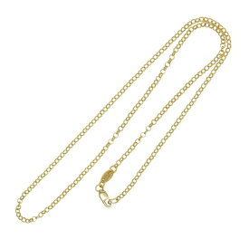 CHROME HEARTS クロムハーツ（原本無） ネックレス 22K NECKCHAIN R16 ロールチェーン ネックレス 16inch 16インチ ゴールド系 メンズ【中古】