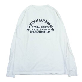 uniform experiment ユニフォームエクスペリメント UE-189062 REVERSIBLE TEE プリント 長袖Tシャツ ホワイト系 2 メンズ【古着】【中古】