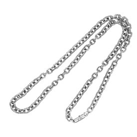 CHROME HEARTS クロムハーツ（原本無） PAPER CHAIN 18inch ペーパーチェーン 18インチ ネックレス シルバー系 メンズ【中古】