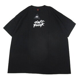GEEKS RULE ギークスルール × DAFT PUNK ダフトパンク バックプリント Tシャツ 半袖 カットソー ブラック系 XXL 【新古品】【未使用】 メンズ【古着】【中古】