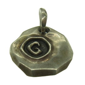 GARNI ガルニ G Stamp Chip Pendant Gスタンプ チップ メタル タタキ ペンダントトップ シルバー系 メンズ【中古】