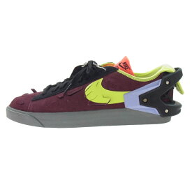NIKE ナイキ DN2067-600 × ACRONYM アクロニウム Blazer Low Night Maroon ブレーザー ロー ナイト マルーン スニーカー ワインレッド系 マルチカラー系 27cm 【美品】 メンズ【中古】