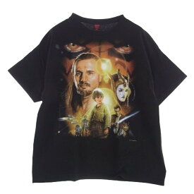 ギークスルール Geeks Rule × Star Wars The Phantom Menace Episode I スター・ウォーズ ザ ファントム メナス エピソード1 半袖 プリント Tシャツ TEE ブラック系 XXL 【新古品】【未使用】 メンズ【古着】【中古】