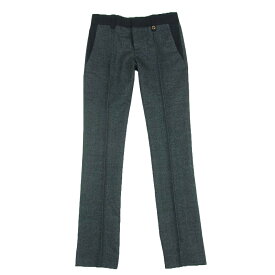 GUCCI グッチ 292768 カシミア混 ウール パンツ イタリア製 グレー系 ブラック系 36 レディース【古着】【中古】