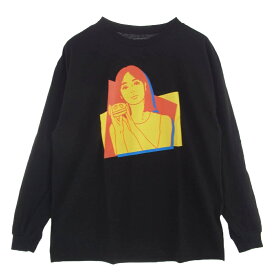 オンエアー ON AIR KYNE × Russet Burbank LS TEE ON AIR 長袖 ロングリーブ Tシャツ　福岡 POP UP 限定 ブラック系 XXL 【新古品】【未使用】 メンズ【古着】【中古】