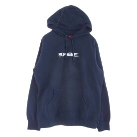 Supreme シュプリーム 16SS Motion Logo Hooded Sweatshirt Snow Camo モーション ロゴ プルオーバースウェット パーカー フーディー ネイビー系 L メンズ【古着】【中古】