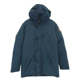CANADA GOOSE カナダグース 3438JM グリフィンインターナショナルタグ JASPER PARKA ジャスパー パーカ ダウン ジャケット ネイビー系 M メンズ【古着】【中古】