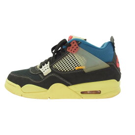 NIKE ナイキ DC9533-001 ×UNION ユニオン AIR JORDAN 4 OFF NOIR エアジョーダン4 スニーカー ブラック系 27.5cm メンズ【中古】
