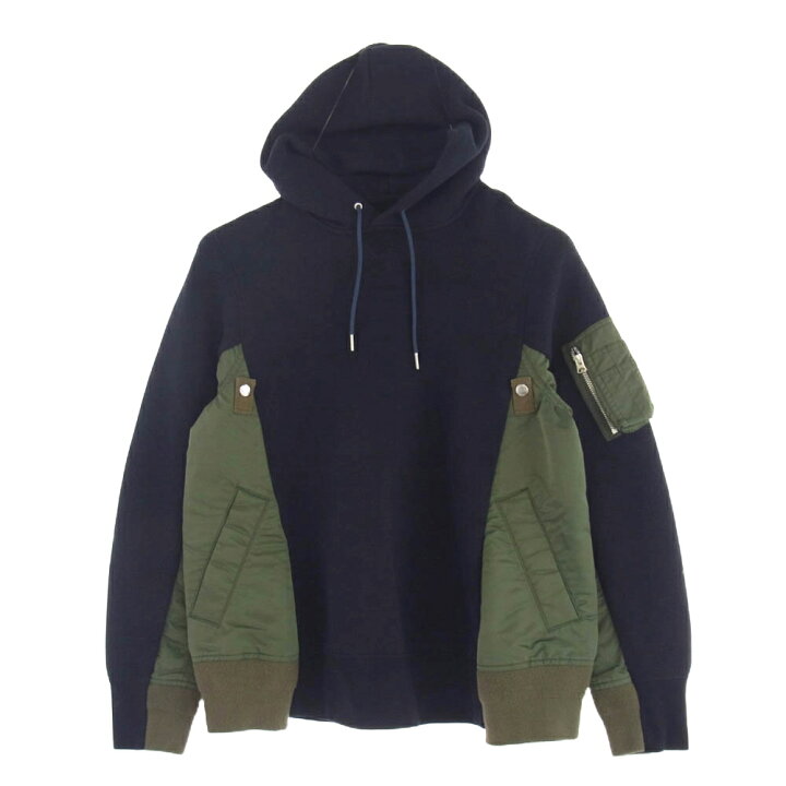 楽天市場】Sacai サカイ 22AW SCM-044 Sponge Sweat Ma-1 Pull Over  