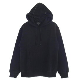A.P.C. アーペーセー コットン プルオーバーパーカー フーディー ブラック系 XS メンズ【古着】【中古】