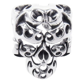 TENDERLOIN テンダーロイン 【新品仕上加工済】T-SKULL BORNEO RING ボルネオ スカル リング シルバー系 19号 【美品】 メンズ【中古】