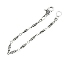 CHROME HEARTS クロムハーツ（原本無） BARREL SHORT-S バレル 9リンク 1クリップ ウォレットチェーン シルバー系 メンズ【中古】