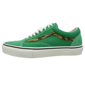 Supreme シュプリーム VANS バンズ 10SS VN-0K6N18Q × VANS OLD SCHOOL 92 バンズ オールドスクール グリーン ゴールドスネーク ローカットスニーカー グリーン系 27.5cm【新古品】【未使用】 メンズ【中古】