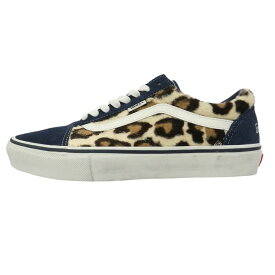 Supreme シュプリーム VANS バンズ 23AW SUP-VANS-23FW-OS-NV × Vans Leopard Old Skool バンズ レオパード オールドスクール スニーカー マルチカラー系 27cm【極上美品】 メンズ【中古】