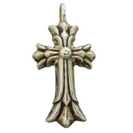 CHROME HEARTS クロムハーツ（原本無） DBL CH CRSP DMND ダブルCHクロスチャーム ペンダントトップ シル…