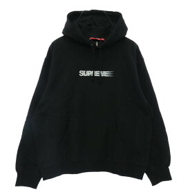Supreme シュプリーム 23SS Motion Logo Hooded Sweatshirt モーションロゴフーデッドスウェットシャツ プルオーバー パーカー ブラック系 L【極上美品】 メンズ【古着】【中古】
