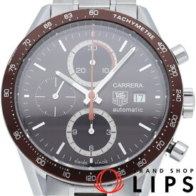 【中古】【箱 保証書】 タグ・ホイヤー カレラ タキメーター クロノグラフ ブラウン Carrera Tachymetre Chronograph CV2013.BA0794 SS メンズ時計 ブラウン