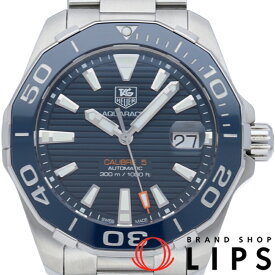 【中古】【箱 保証書 1駒】 タグ・ホイヤー アクアレーサー 300M ウォッチ キャリバー 5 Aquaracer 300M Calibre 5 Automatic WAY211C.BA0928 SS メンズ時計 ブルー