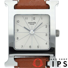 【中古】 エルメス Hウォッチ レディース時計 H Watch HH1.210 SS/革 レディース時計 ホワイト