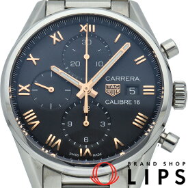 【中古】【保証書】 タグ・ホイヤー カレラ キャリバー16 クロノグラフ 日本限定400本 Carrera Calibre 16 Chronograph CBK2113.BA0715 SS メンズ時計 ブラック