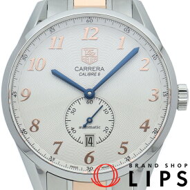 【中古】【箱 保証書】 タグ・ホイヤー カレラ ヘリテージ キャリバー6 Carrera Heritage Caribre 6 WAS2115.BD0734 K18PG/SS メンズ時計 シルバー