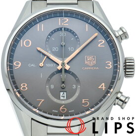 【中古】【箱】 タグ・ホイヤー カレラ キャリバー1887 クロノグラフ Carrera Calibre 1887 Chronograph CAR2013.BA0799 SS メンズ時計 グレー
