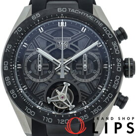 【未使用】【箱 保証書】 タグ・ホイヤー カレラ トゥールビヨン クロノグラフ エクストリームスポーツ 44mm Carrera Tourbillon Chronograph Extreme Sports CBU5080.FT6272 セラミック/チタン/ラバー メンズ時計 透明