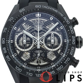 【中古】【箱 保証書】 タグ・ホイヤー カレラ クロノグラフ エクストリームスポーツ 44mm Carrera Chronograph Extreme Sports CBU2080.FT6272 チタン/ラバー メンズ時計 透明