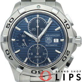 【中古】【箱 保証書 1駒】 タグ・ホイヤー アクアレーサー クロノグラフ キャリバー16 Aquaracer Chronograph Calibre 16 CAP2112.BA0833 SS メンズ時計 ブルー