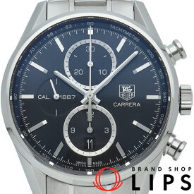 【中古】【箱】 タグ・ホイヤー カレラ クロノグラフ キャリバー1887 Carrera Chronograph Calibre 1887 CAR2110.BA0724 SS メンズ時計 ブラック