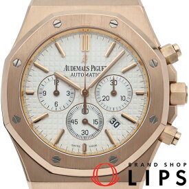 【中古】【箱 保証書】 オーデマ ピゲ ロイヤルオーク クロノグラフ 41mm Royal Oak Chronograph 26320OR.OO.D088CR.01 K18PG/革 メンズ時計 シルバー