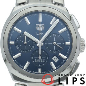 【中古】【箱 保証書】 タグ・ホイヤー リンク クロノグラフ キャリバー17 ブルー Link Caribre 17 Automatic Chronograph CBC2112.BA0603 SS メンズ時計 ブルー