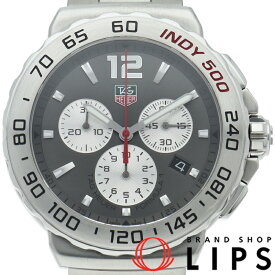 【中古】【箱 保証書】 タグ・ホイヤー フォーミュラ1 クロノグラフ インディ500 Formula 1 Chronograph CAU1113.BA0858 SS メンズ時計 ブラック