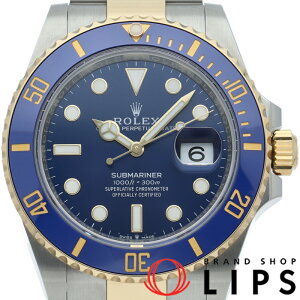【新品】【箱 保証書】 ロレックス サブマリーナデイト ウォッチ ブルー Submariner Date 126613LB K18YG/SS メンズ時計 ブルー