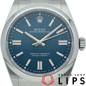 【新品】【箱 保証書】 ロレックス オイスターパーペチュアル41 ウォッチ メッドブルー Oyster Perpetual 41 134300 SS メンズ時計