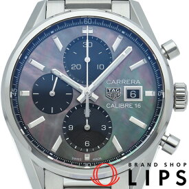 【中古】【箱 保証書】 タグ・ホイヤー カレラ キャリバー16 クロノグラフ ブラックシェル 日本限定500本 Carrera Calibre 16 CBK2116.BA0715 SS メンズ時計 ブラックシェル