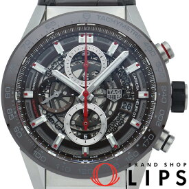 【中古】【箱 保証書】 タグ・ホイヤー カレラ キャリバーホイヤー01 クロノグラフ Carrera Calibre Heuer01 Chronograph CAR201U.FC6405 SS/革 メンズ時計 ブラウン