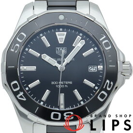 【中古】 タグ・ホイヤー アクアレーサー レディース時計 Aquaracer WAY131A.BA0913 SS/セラミック レディース時計 ブラック