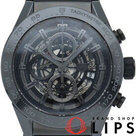 【中古】【箱 保証書】 タグ・ホイヤー カレラ キャリバーホイヤー01 クロノグラフ Carrera Calibre Heuer 01 Chronograph CAR2A90.FT6071 セラミック/ラバー メンズ時計 透明