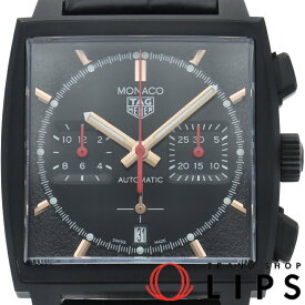 【中古】【箱 保証書】 タグ・ホイヤー モナコ クロノグラフ スペシャルエディション Monaco Calibre Heuer02 Chronograph CBL2180.FC6497 チタン/革 メンズ時計 ブラック