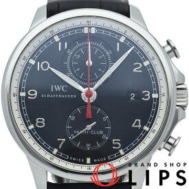 【中古】 インターナショナルウォッチカンパニー IWC ポルトギーゼ ヨットグラフ クロノグラフ Portugieser Yacht Club Chronograph IW390210 SS/ラバー メンズ時計 グレー