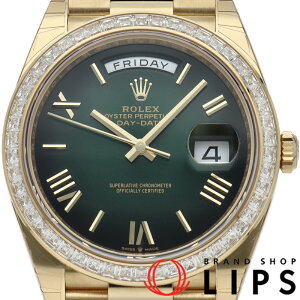 �y�V�i�z�y�� �ۏ؏��z �����b�N�X �f�C�f�C�g40 �E�H�b�` �o�P�b�g�_�C���x�[�� �O���[���I���u�� QR�R�[�h�V�[���t Day-Date 40 228398TBR K18YG �����Y���v