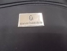 中古バッグ レディース ジャンニバレンチノ GIANNI VALENTINO ショルダーポーチバッグ 布製 ブラック 良品 AZ-8★併190814