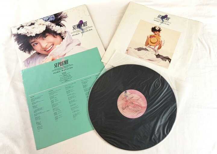 楽天市場】松田聖子 スープリーム 瑠璃色の地球 中古レコード LP 