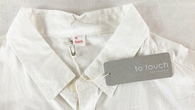 to touch トゥータッチ ホワイトシャツ 長袖 サイズ3 古着レディース タグ付未使用品 JS-8 20230601