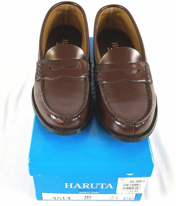 楽天市場】ハルタ HARUTA ARVIN ローファー 茶系 23EE 中古 未使用に 