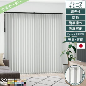 レース付き バーチカルブラインド デュアルツイン コルト ツインタイプ トーソー TOSO 採光32色 ウォッシャブル 洗濯可能 防炎 ルーバー幅10cm 北欧 韓国インテリア シンプル おしゃれ インテリア オーダー 直送