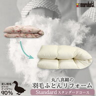 【ランキング1位！】 丸八真綿 羽毛布団 打ち直し リフォーム シングル ダブル クリーニング 補修 羽毛布…