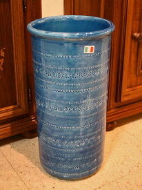 イタリア製 輸入雑貨 傘立て ブルー ストレート型 リビングスタジオ 直輸入 グラフィート トスカーナ Ilponte イルポンテ 花瓶 22-961406 送料無料